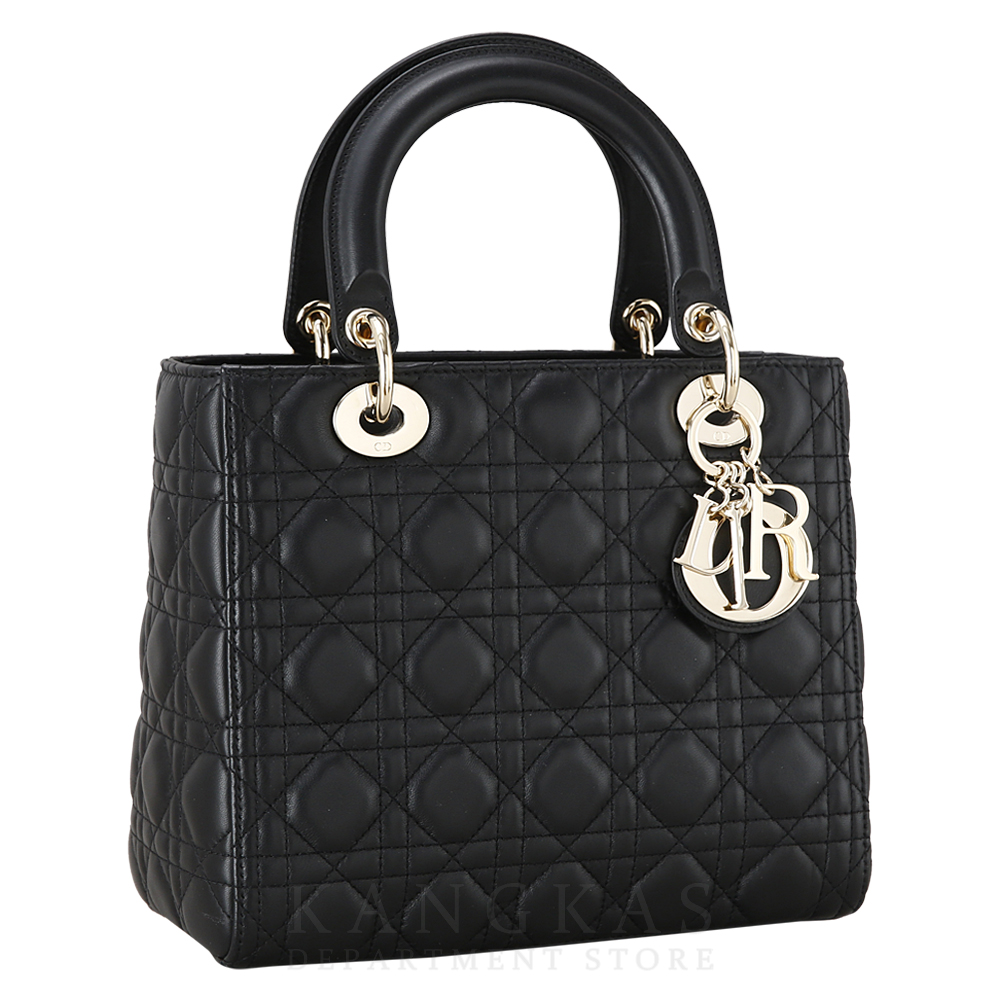 CHRISTIAN DIOR(USED)크리스찬디올 램스킨 레이디디올 미듐